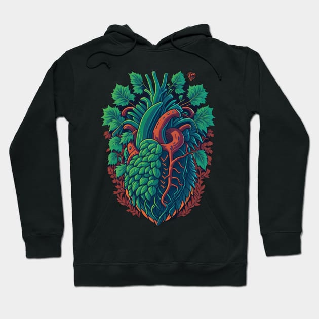 heart with hops Hoodie by lkn
